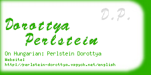 dorottya perlstein business card